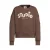 Me & My Monkey sweater met tekst – donkerbruin