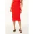 Scotch & Soda Pencil Scallop Knit Skirt Orange.com