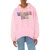 Moschino Colorful Logo Cotton Sweatshirt Pink