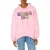 Moschino Colorful Logo Cotton Sweatshirt Pink