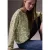 Street One Studio Dames Gedessineerd Silk-Look Shirt in Groen