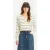 Levi’s Petal Vneck Sweater Olympic Stripe White
