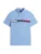 TOMMY HILFIGER Shirt  duifblauw / knalrood / zwart / wit