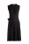 Mouwloze Empire Line-jurk in Zwart