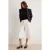 TRENDYOLMİLLA Dames Wit Effen Wijde pijp Normale taille Jeans