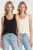 Mouwloze U-hals Viscose Mix Cami 2-Pack Top