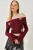 Geborduurde Cropped Blouse met Madonna Kraag