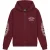 Malelions Junior Relaxed Lifestyle Zip Hoodie | Burgundy