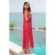 TRENDYOLMİLLA Dames Roze Effen Maxi Mouwloos Strandkleding Bodycon Strandjurken