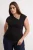Trendyol Curve Dames Zwart Effen Kort Getailleerd Grote maten Blouses