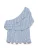 VERO MODA Blouse ‘VMKimmi’  hemelsblauw / wit
