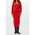 French Connection Mozza Collared Midi Dress Scarlet Red
