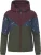 Ragwear Functionele jas ‘Rochele Youmodo’  donkerblauw / groen / wijnrood / wit