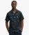 Overhemd met Korte Mouwen en Cabana-print Black