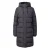 Langue lange gewatteerde damesparka met capuchon QS