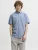 J&j Premium Jprblublake Pique Detail S/s Shirt Overhemd Chambray Blue