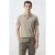 Mango Man slim fit polo – lichtbeige