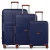 Farmhood Kofferset ‘Eco Edition’  donkerblauw / bruin