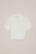 WE Fashion – Meisjes gebreide polo met open structuur – Regular fit – Gebroken wit – Katoen –