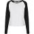 Urban Classics Dames/Dames Contrast Raglan T-shirt met lange mouwen (Wit/zwart)
