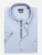 7Camicie Zakelijk overhemd ‘Iconic Poplin Stretch Man Shirt Short Sleeve Light Blue’  lichtblauw
