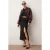 TRENDYOLMİLLA Dames Zwart Effen Midi Double-breasted / Overslag Kokerrok- rok Rokken