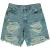 AllSaints Alfie Denim Shorts Light Indigo