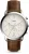 FOSSIL Analoog horloge  lichtbeige / bruin / zilver