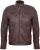 Leren biker racejack met rits