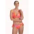 Cyell voorgevormde halter bikinitop roze/oranje