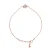 Solitaire Armband Serti Clos Verstelbaar Zilver 925 Roze Vergulde – Leven in Roze