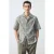 Mango Man regular fit overhemd met print – middengroen