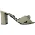 Saint Laurent Bianca Slide Sandalen in Wit Leer