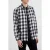 French Connection Gingham Flannel Long Sleeve Casual Shirt Ecru/marine