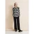 Street One Dames Lange blouse met print in Zwart