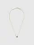 Luxenter Ketting van 925 sterling zilver en veelkleurige zirkonia met 18-karaats geelgoud afwerking – Mezay