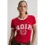 Pink Noir T-shirt met print – rood