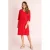 Ivy Beau travelstof midi jurk rood
