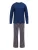 TOMMY HILFIGER Pyjama lang  donkerblauw / donkerrood / wit