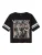 NAME IT Shirt ‘NKFJixina Wednesday’  taupe / geel / zwart / wit