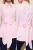 Trendyol Modest Dames Roze Effen Lang Getailleerd Modest Overhemden
