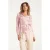 Smashed Lemon Getailleerde blouse met glanseffect |