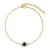 Geboortesteen armbanden – Goud en blauw