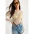Fleurige Halter Nek Textuur Cropped Blouse