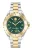 Philipp Plein Watches Analoog horloge ‘Heaven’  goud / groen / zilver
