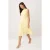 TRENDYOLMİLLA Dames Geel Effen Midi Mouwloos Skater Jurken