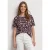 Street One Dames Shirt met ronde hals en zebraprint in Rood