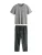 Next Pyjama lang ‘Guinness’  cyaan blauw / pasteelgeel / grijs / antraciet