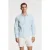Shiwi Rick Long Sleeve Shirt Block Stripe Blue Cloud Block Stripes