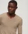 Superdry Mannen Gebreide Essential Trui met V-hals en Borduursel Grijs